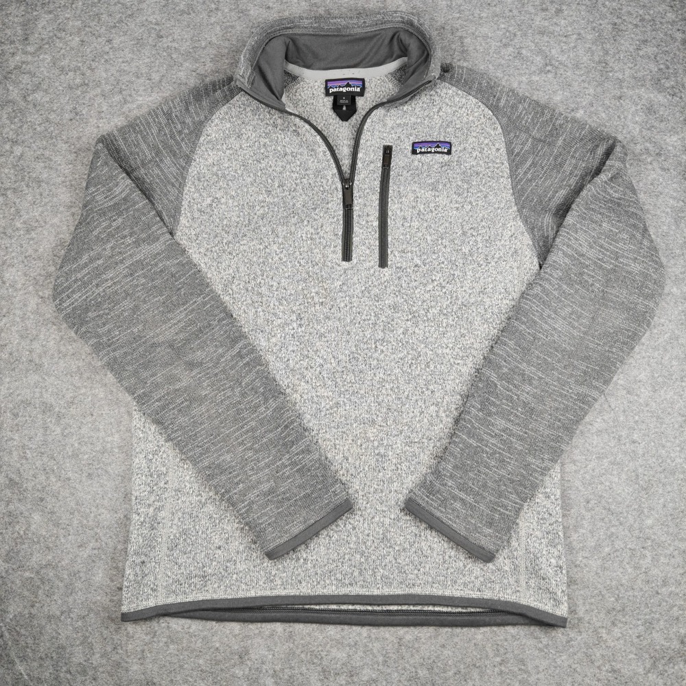 Patagonia Better Sweater Women's Small Petite Gray 1/4 Zip Fleece Jacket Cozy
